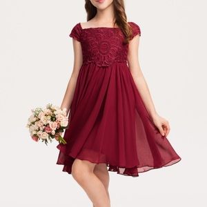 JJ’s house flower girl dress white wedding sizes 6 and 8